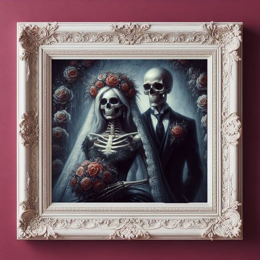 Skeleton Couple PosterPrint MaterialVTZdesigns13x18 cm / 5x7″academiaArt & Wall Decorbride