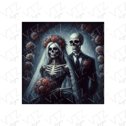 Skeleton Couple PosterPrint MaterialVTZdesigns13x18 cm / 5x7″academiaArt & Wall Decorbride