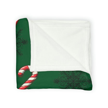 Skeleton Gingerbread and Candy Canes BlanketHome DecorVTZdesigns50" × 60"BedBeddingblanket