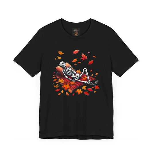 Skeleton In Autumn Tee ShirtT - ShirtVTZdesignsBlackXSautumnclothingCotton