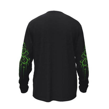 Skeleton In Graveyard Long Sleeve Tee ShirtLong - sleeveVTZdesignsBlack BeautyScemeteryclothesclothing