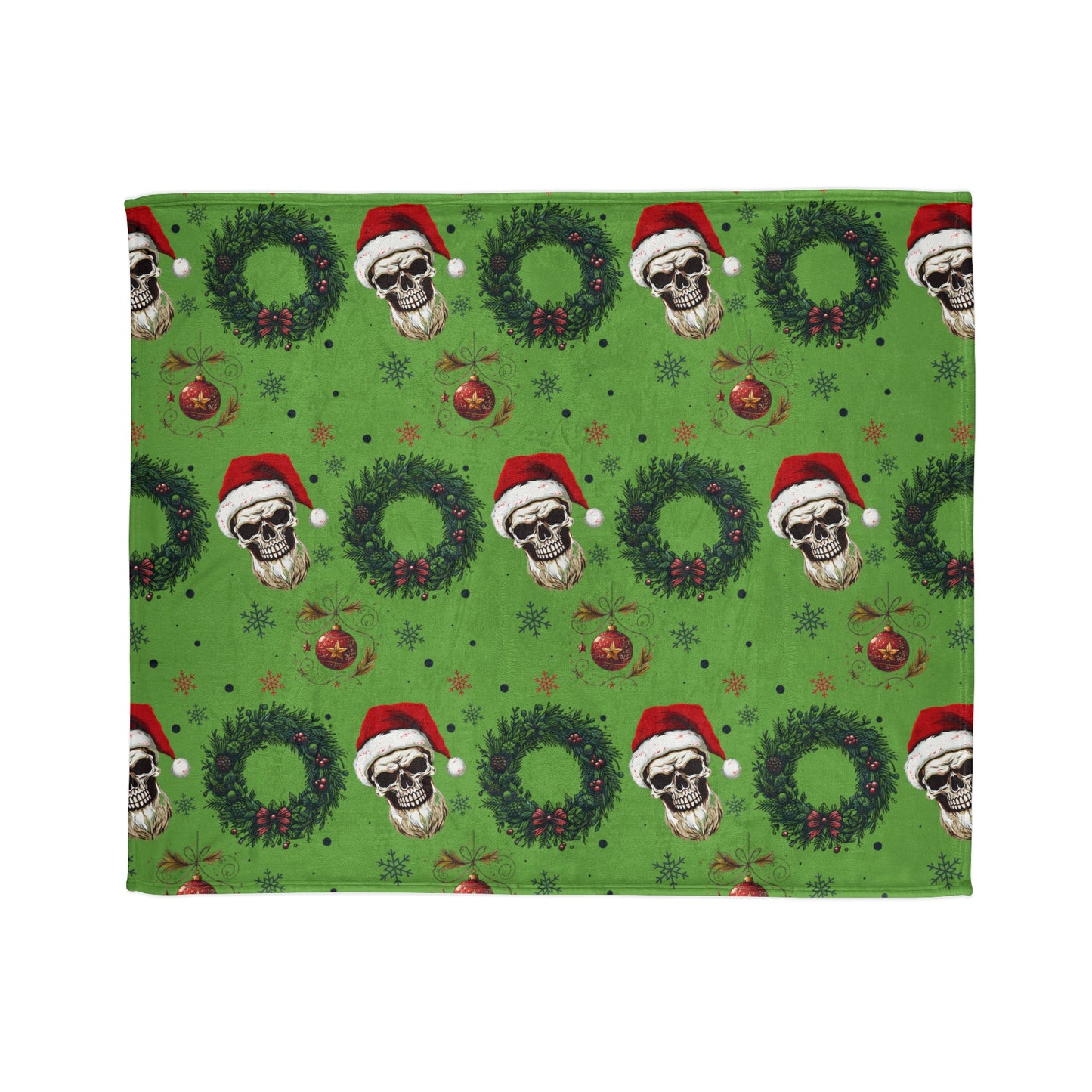 Skeleton Santa BlanketHome DecorVTZdesigns50" × 60"BedBeddingblanket