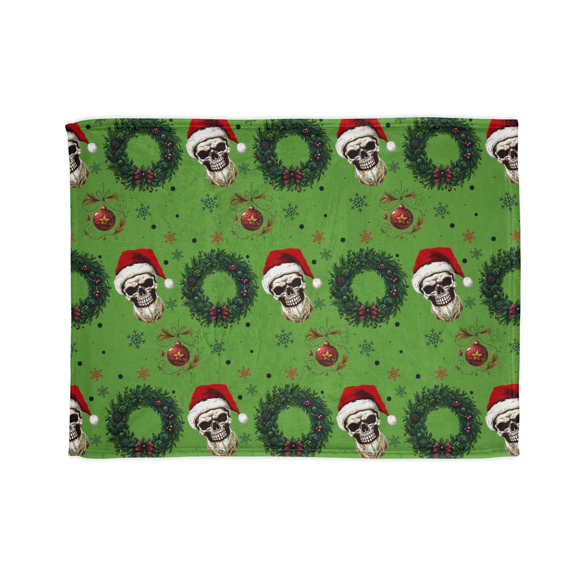 Skeleton Santa BlanketHome DecorVTZdesigns50" × 60"BedBeddingblanket