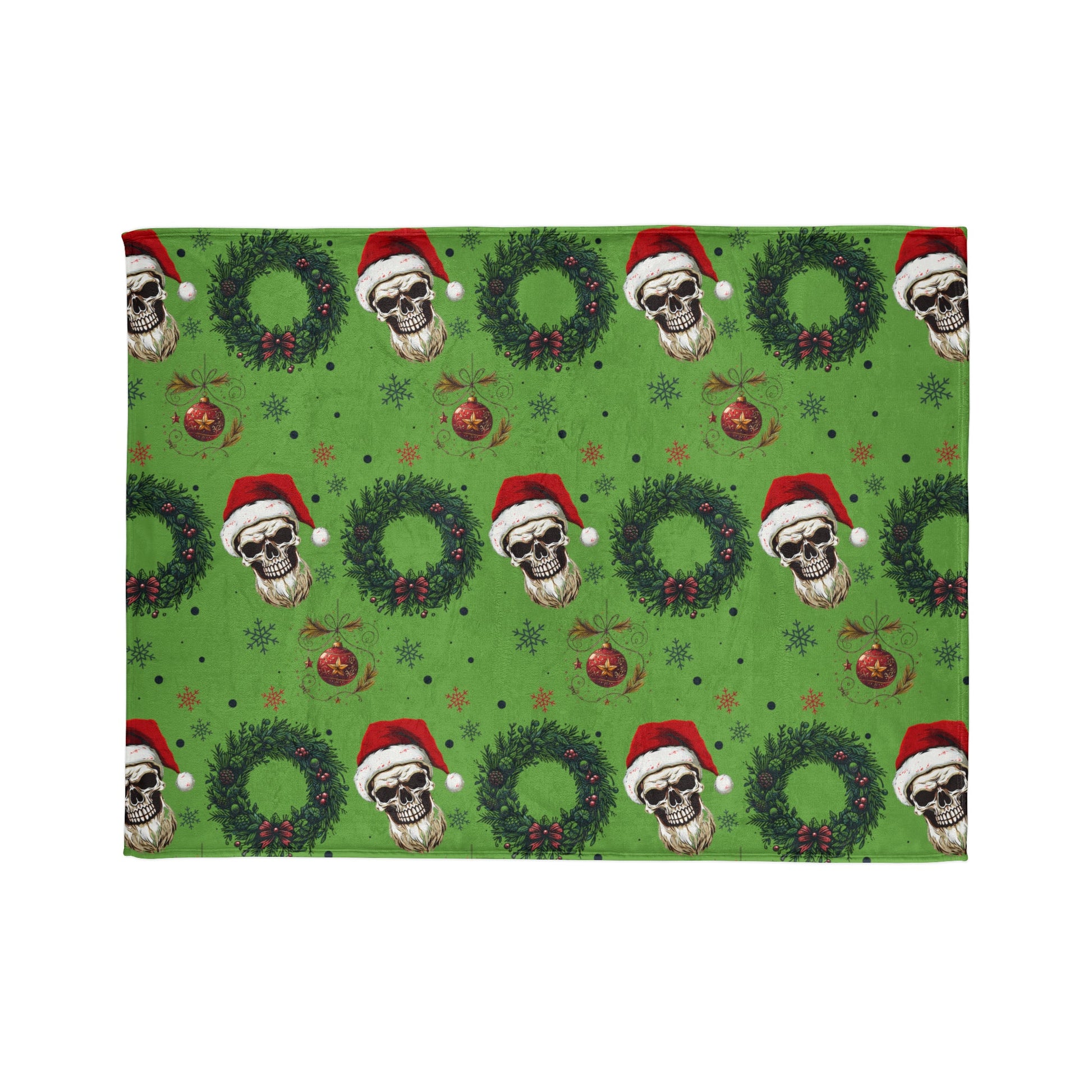 Skeleton Santa BlanketHome DecorVTZdesigns50" × 60"BedBeddingblanket