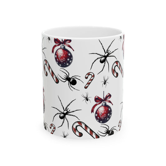 Spiders and Candy Canes Coffee MugMugVTZdesigns11oz11oz15 oz15oz