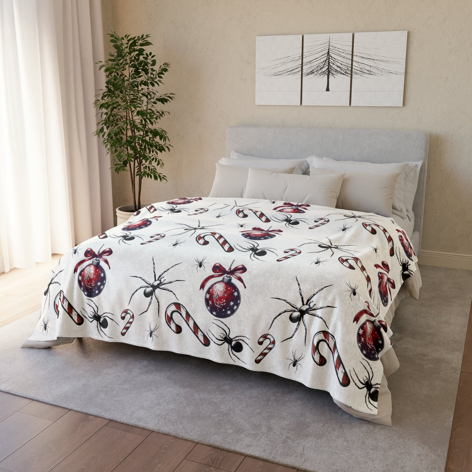 Spiders and Ornaments BlanketHome DecorVTZdesigns60" × 80"BedBeddingblanket
