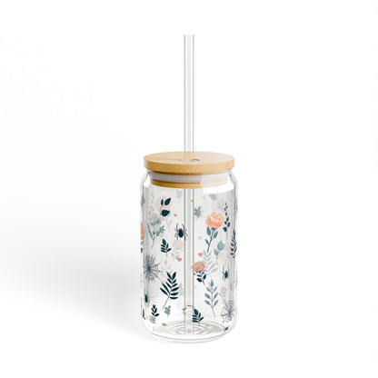 Spiders and Roses Sipper GlassMugVTZdesignsWith lid and straw16ozAssembled in the USAAssembled in USABeverage