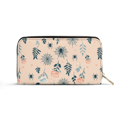 Spiderwebs and Roses Leather WalletVTZdesignsWhiteaccessoriesblushgirly