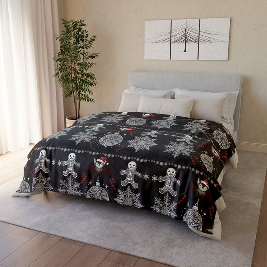 Spooky Christmas BlanketHome DecorVTZdesigns60" × 80"batbatsBed