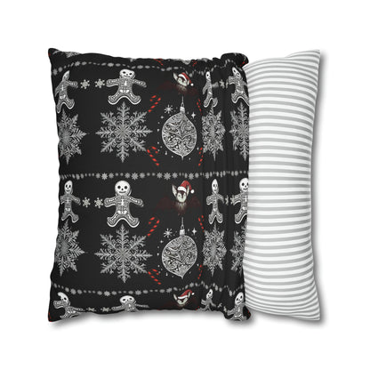 Spooky Christmas Square Pillow CaseHome DecorVTZdesigns20" × 20"All Over PrintAOPbats