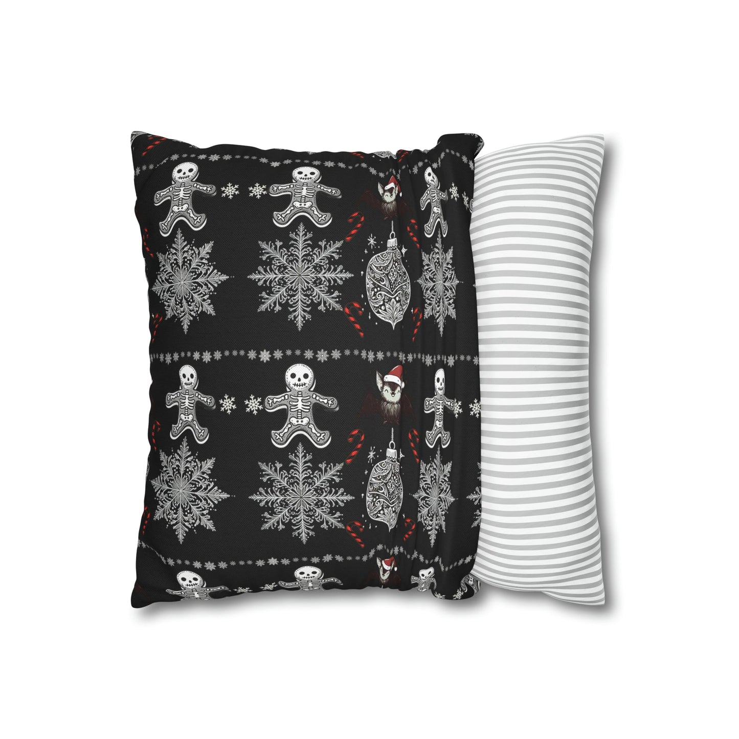 Spooky Christmas Square Pillow CaseHome DecorVTZdesigns20" × 20"All Over PrintAOPbats