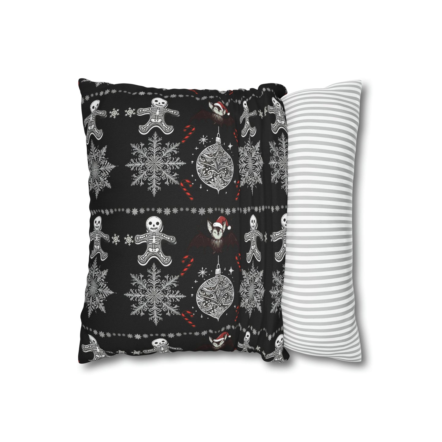 Spooky Christmas Square Pillow CaseHome DecorVTZdesigns20" × 20"All Over PrintAOPbats