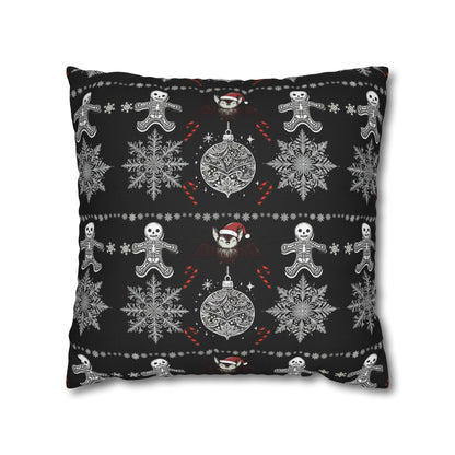 Spooky Christmas Square Pillow CaseHome DecorVTZdesigns20" × 20"All Over PrintAOPbats