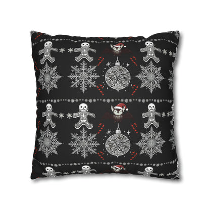 Spooky Christmas Square Pillow CaseHome DecorVTZdesigns20" × 20"All Over PrintAOPbats