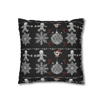 Spooky Christmas Square Pillow CaseHome DecorVTZdesigns20" × 20"All Over PrintAOPbats