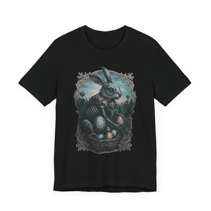 Spooky Easter Bunny Tee ShirtT-ShirtVTZdesignsBlackXSclothingCottonCrew neck