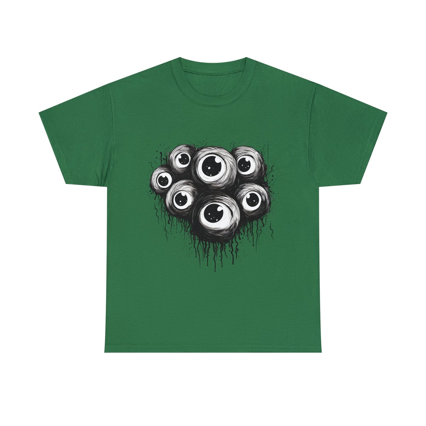 Spooky Eyeballs Tee ShirtT - ShirtVTZdesignsTurf GreenS2 day deliveryCrew neckDTG