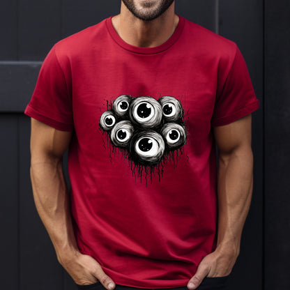 Spooky Eyeballs Tee ShirtT - ShirtVTZdesignsMaroonS2 day deliveryCrew neckDTG