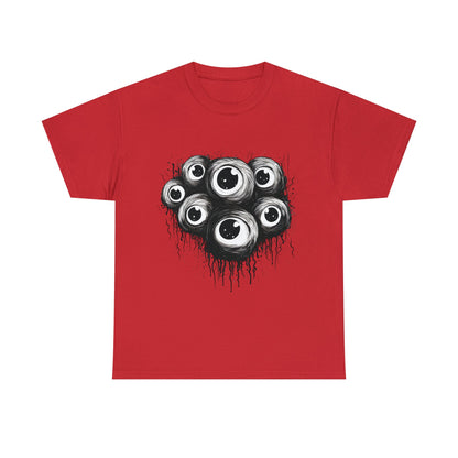 Spooky Eyeballs Tee ShirtT - ShirtVTZdesignsRedS2 day deliveryCrew neckDTG