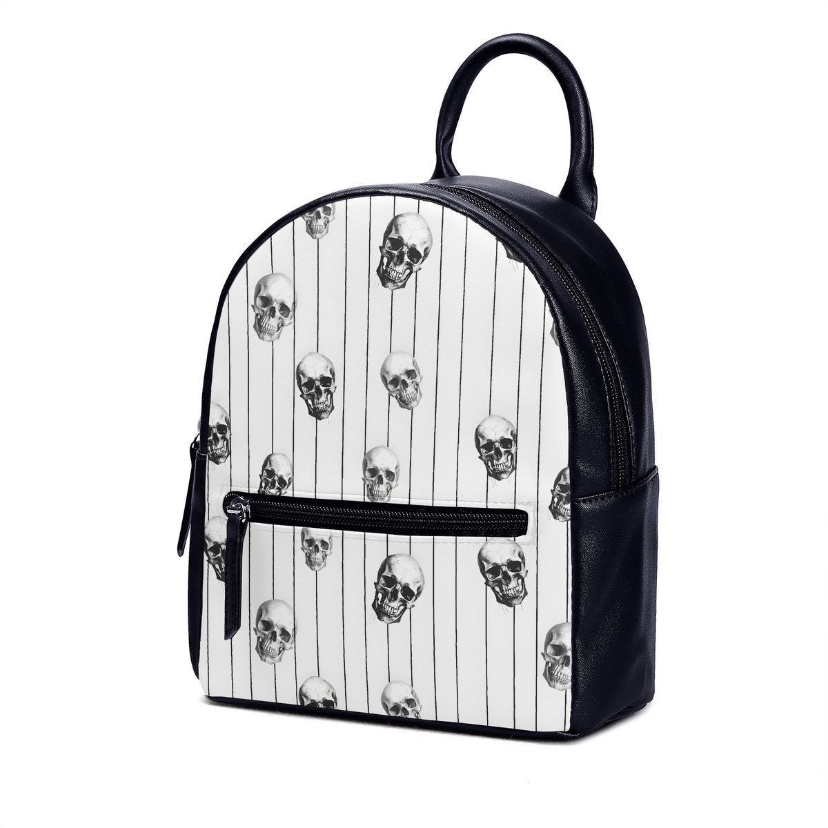 Stripes and Skulls Mini BackpackbackpackVTZdesignsOne Sizeaccessoriesbackbackgoth