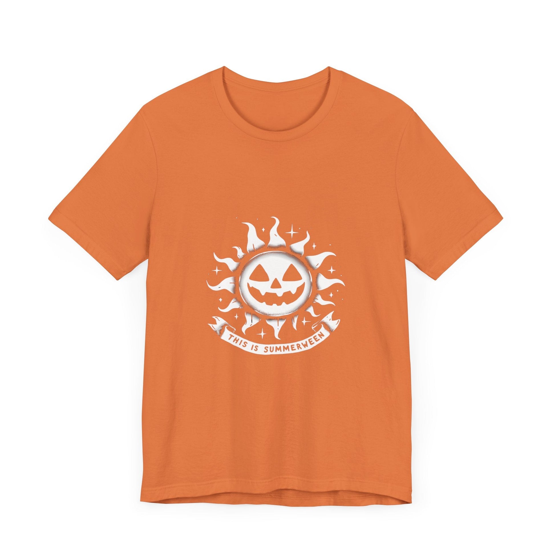 This Is Summerween Short Sleeve Tee ShirtT - ShirtVTZdesignsBurnt OrangeXSclothingCottonCrew neck