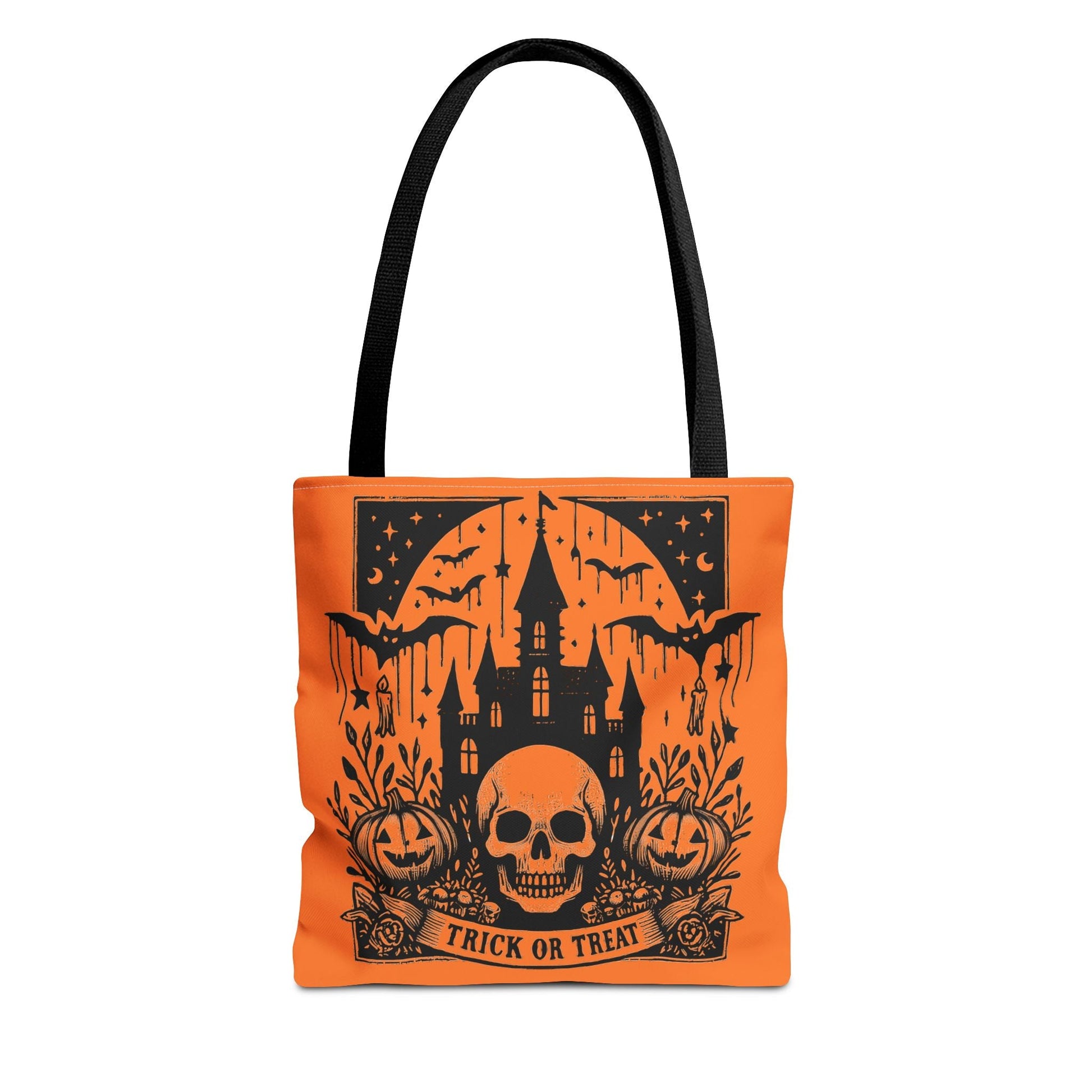 Trick Or Treat Halloween Tote BagBagsVTZdesigns13" × 13''BlackAccessoriesAll Over PrintAssembled in the USA