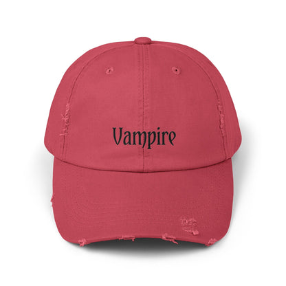 Vampire Distressed HatHatsVTZdesignsDashing RedOne sizeAccessoriesbaseball capbaseball hat