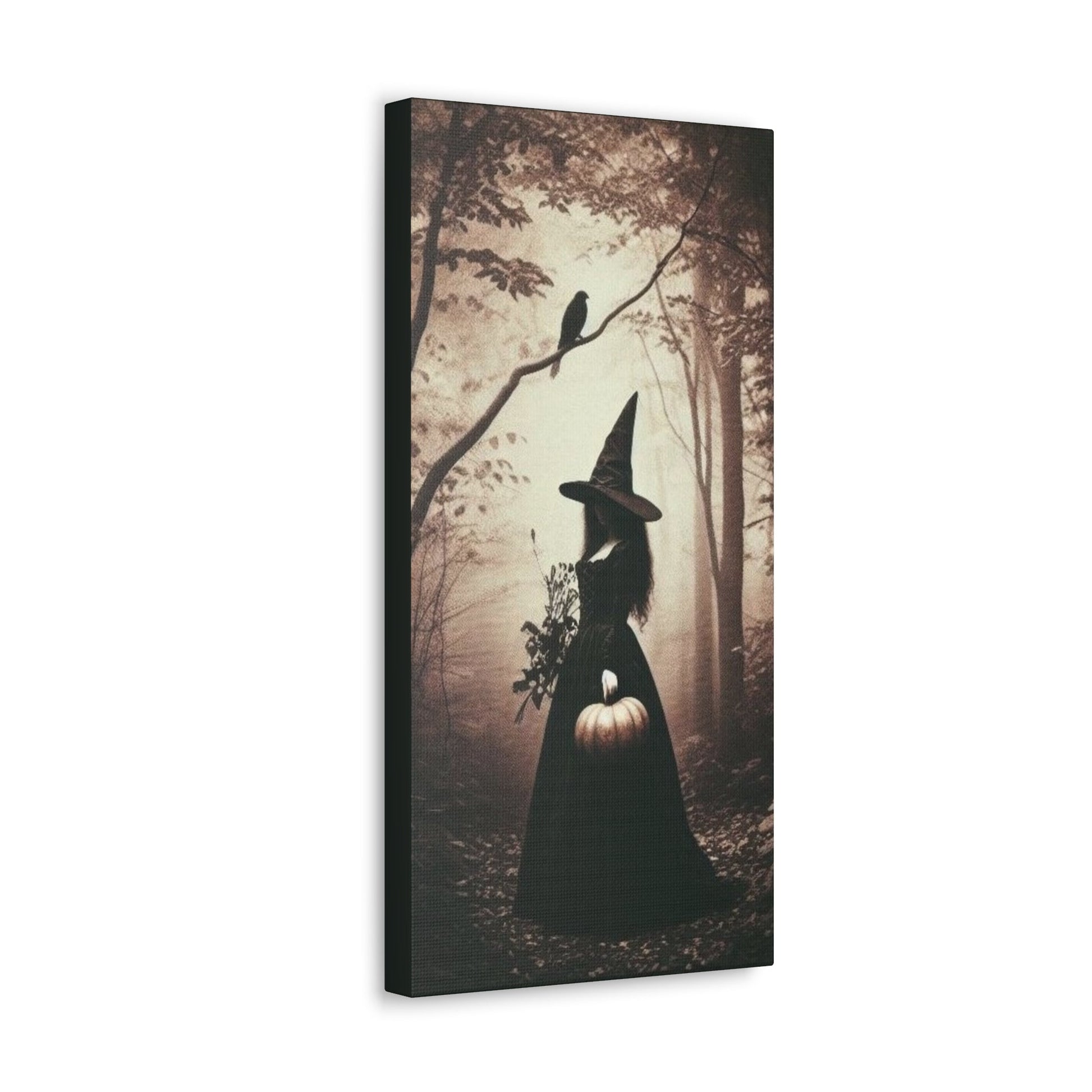 Vintage Witch In Forest Canvas Gallery WrapCanvasVTZdesigns10″ x 20″1.25"Art & Wall DecorCanvascanvas art