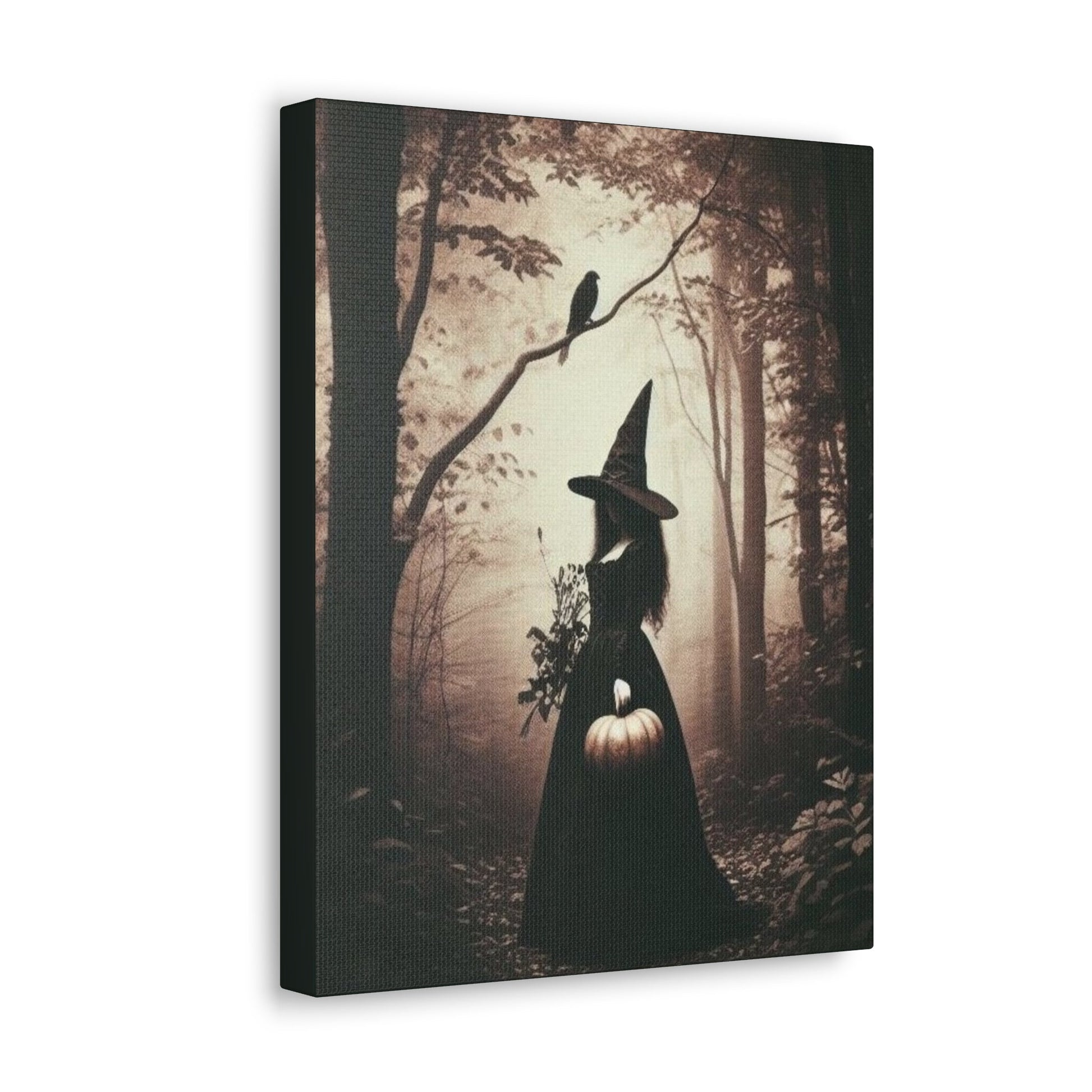 Vintage Witch In Forest Canvas Gallery WrapCanvasVTZdesigns11″ x 14″1.25"Art & Wall DecorCanvascanvas art