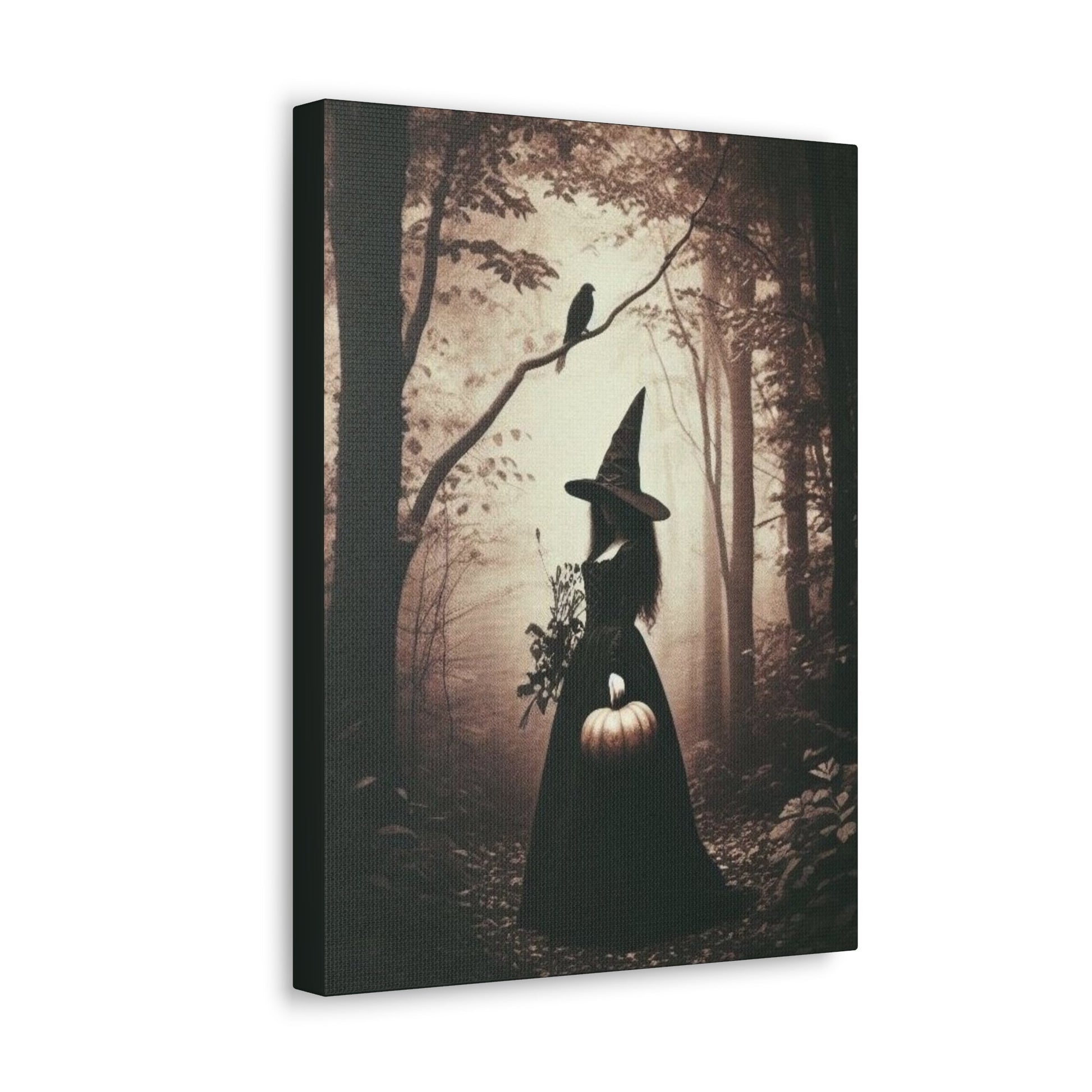 Vintage Witch In Forest Canvas Gallery WrapCanvasVTZdesigns12″ x 16″1.25"Art & Wall DecorCanvascanvas art