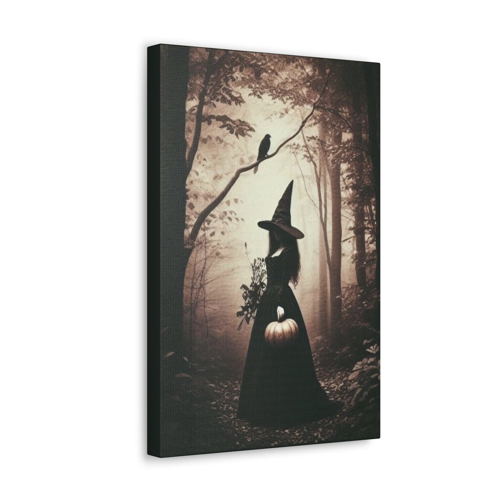 Vintage Witch In Forest Canvas Gallery WrapCanvasVTZdesigns12" x 18"1.25"Art & Wall DecorCanvascanvas art