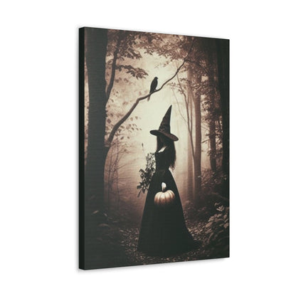 Vintage Witch In Forest Canvas Gallery WrapCanvasVTZdesigns18″ x 24″1.25"Art & Wall DecorCanvascanvas art