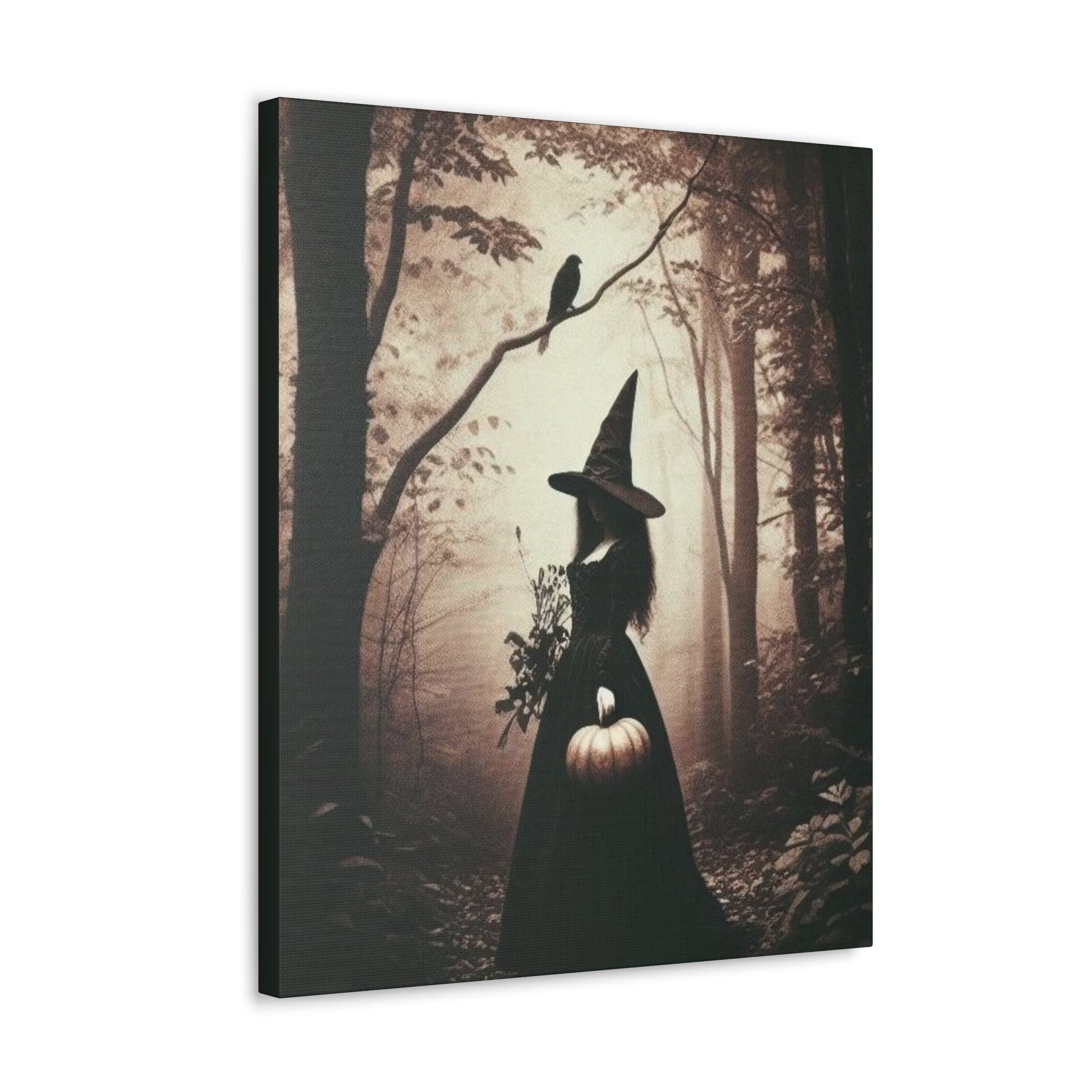 Vintage Witch In Forest Canvas Gallery WrapCanvasVTZdesigns20″ x 24″1.25"Art & Wall DecorCanvascanvas art