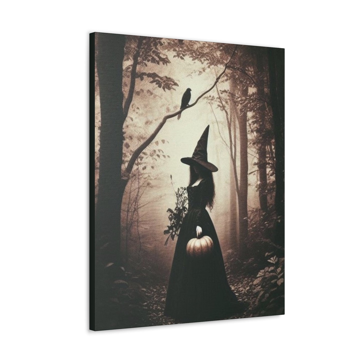 Vintage Witch In Forest Canvas Gallery WrapCanvasVTZdesigns24″ x 30″1.25"Art & Wall DecorCanvascanvas art