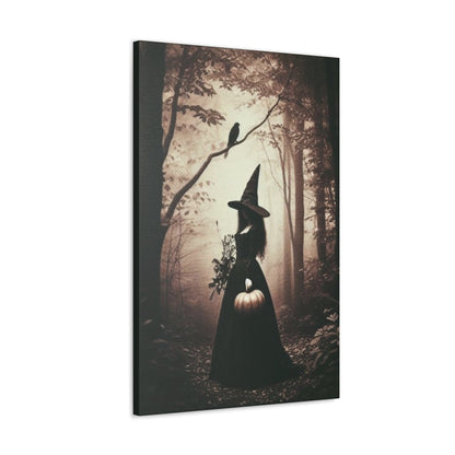 Vintage Witch In Forest Canvas Gallery WrapCanvasVTZdesigns24″ x 36″1.25"Art & Wall DecorCanvascanvas art