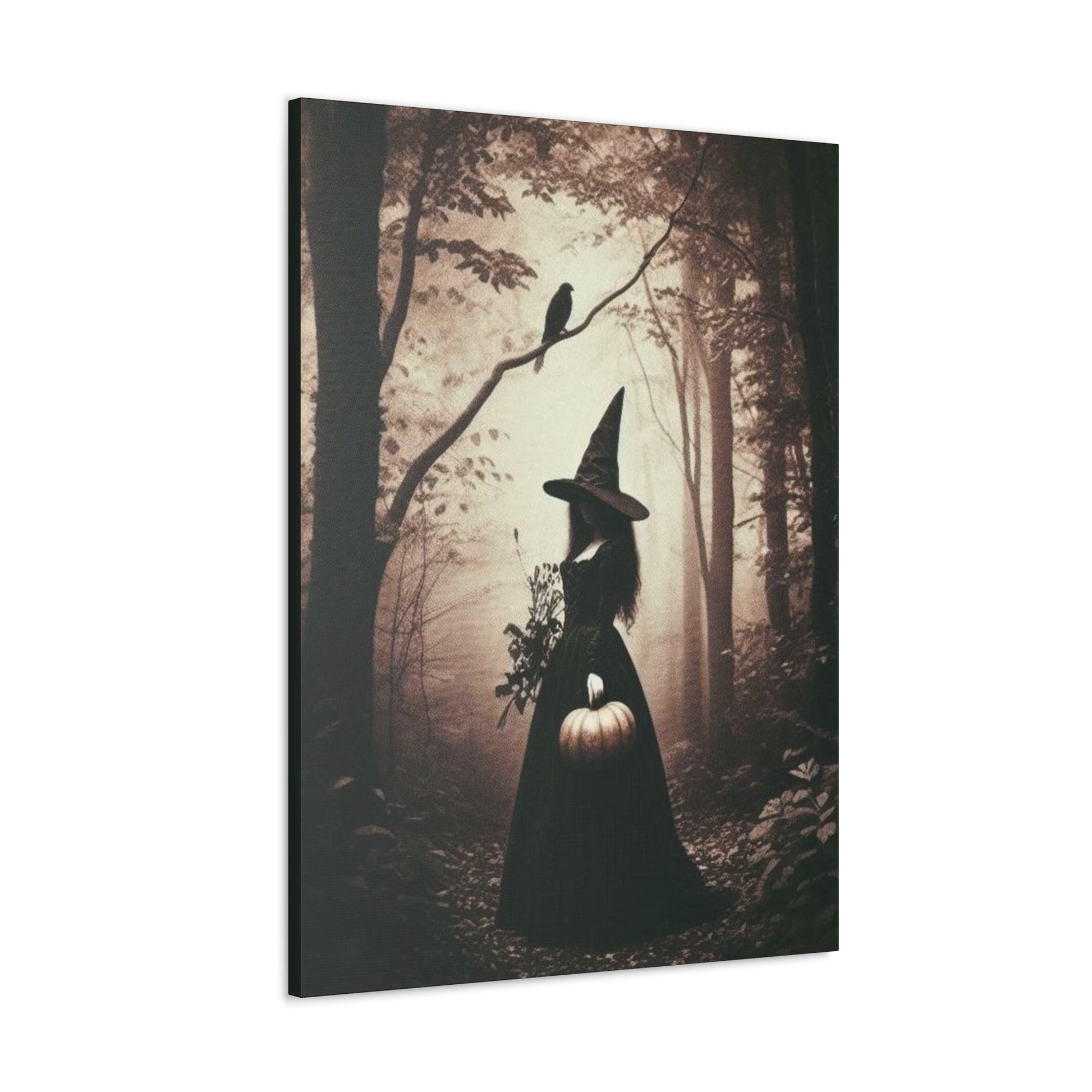 Vintage Witch In Forest Canvas Gallery WrapCanvasVTZdesigns30″ x 40″1.25"Art & Wall DecorCanvascanvas art