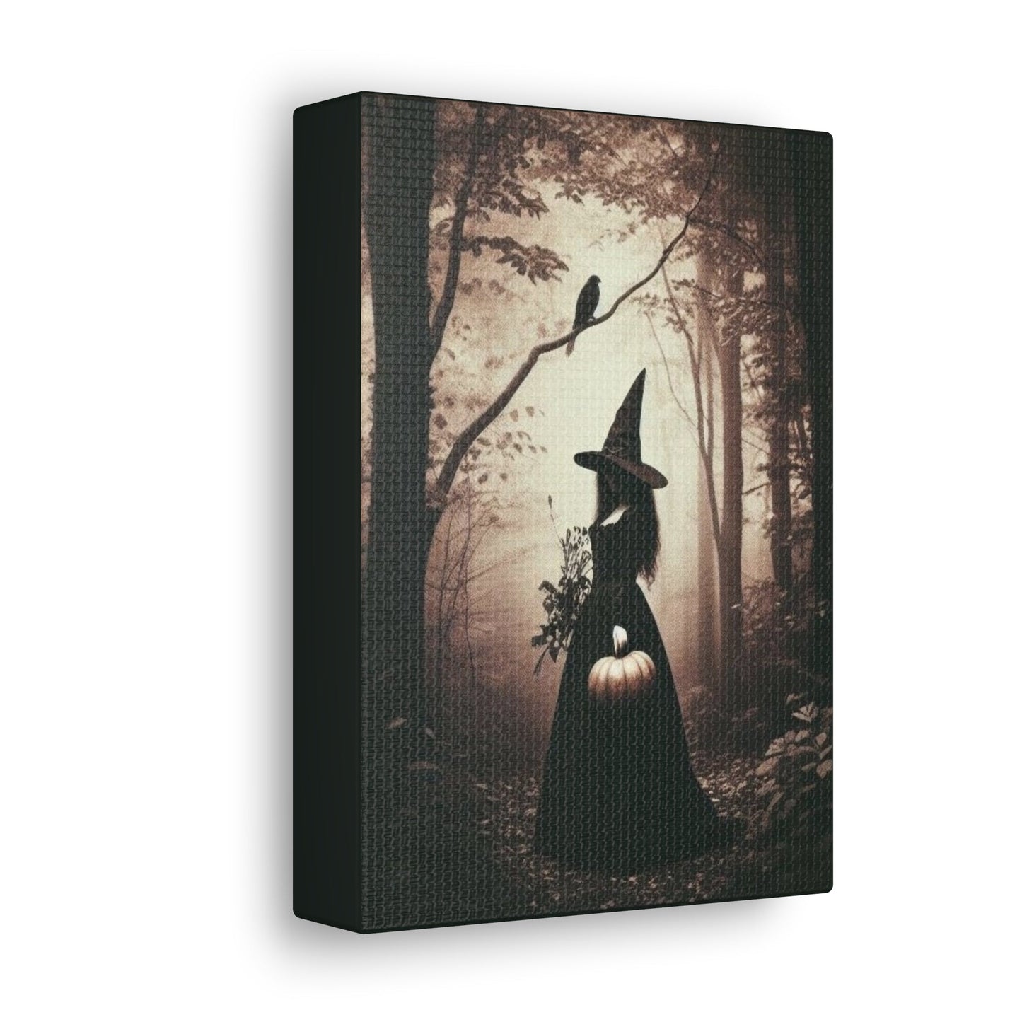 Vintage Witch In Forest Canvas Gallery WrapCanvasVTZdesigns5″ x 7″1.25"Art & Wall DecorCanvascanvas art