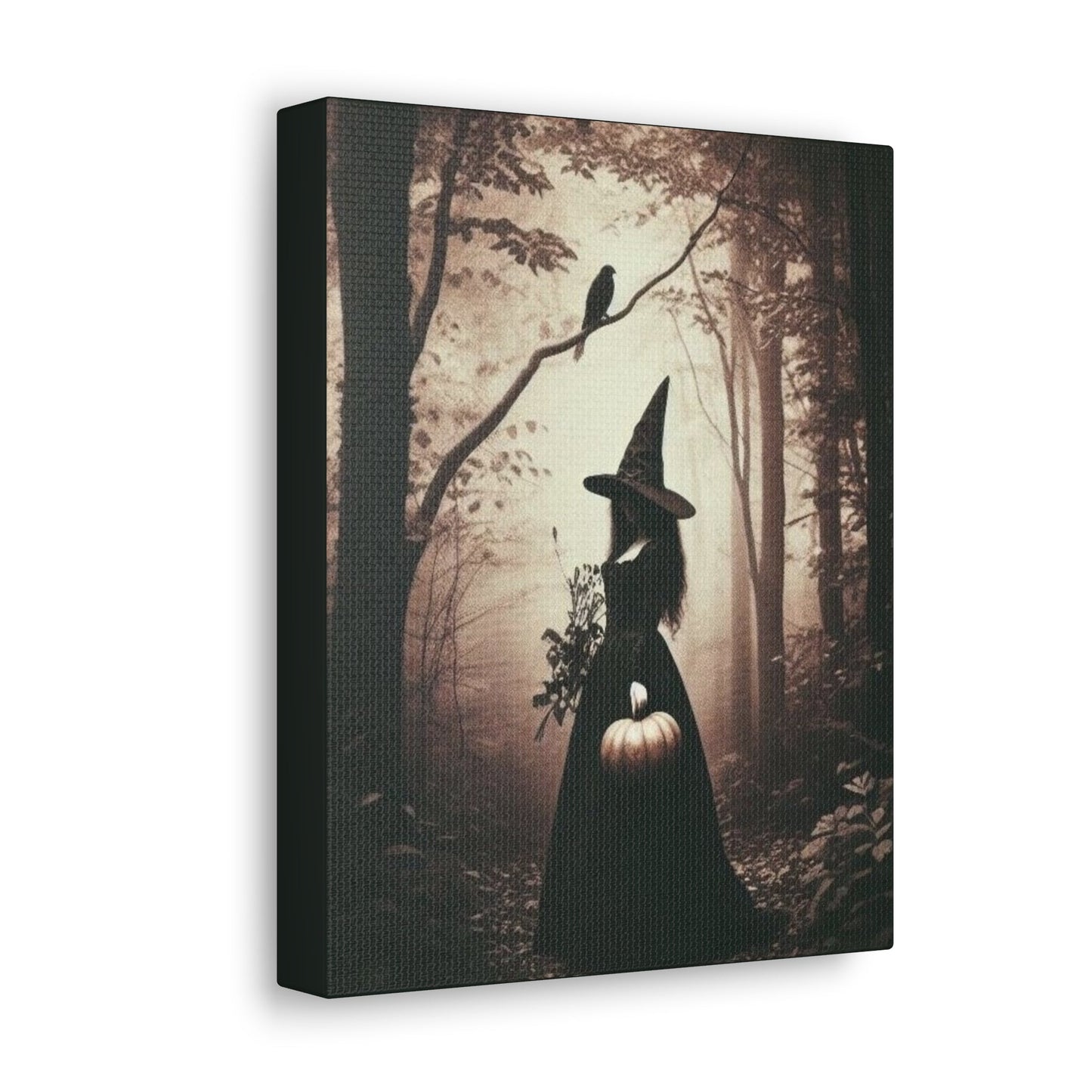 Vintage Witch In Forest Canvas Gallery WrapCanvasVTZdesigns8″ x 10″1.25"Art & Wall DecorCanvascanvas art