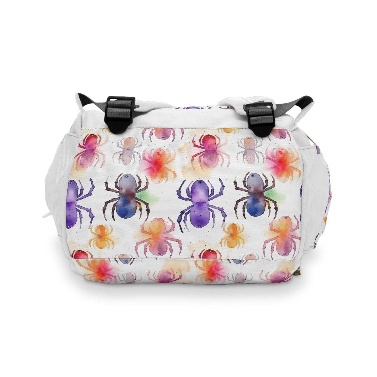 Watercolor Spiders Boy Girl Halloween Multifunctional Diaper Bag BackpackBagsVTZdesigns15.0" × 10.8" × 6.7''AccessoriesAll Over PrintAOP