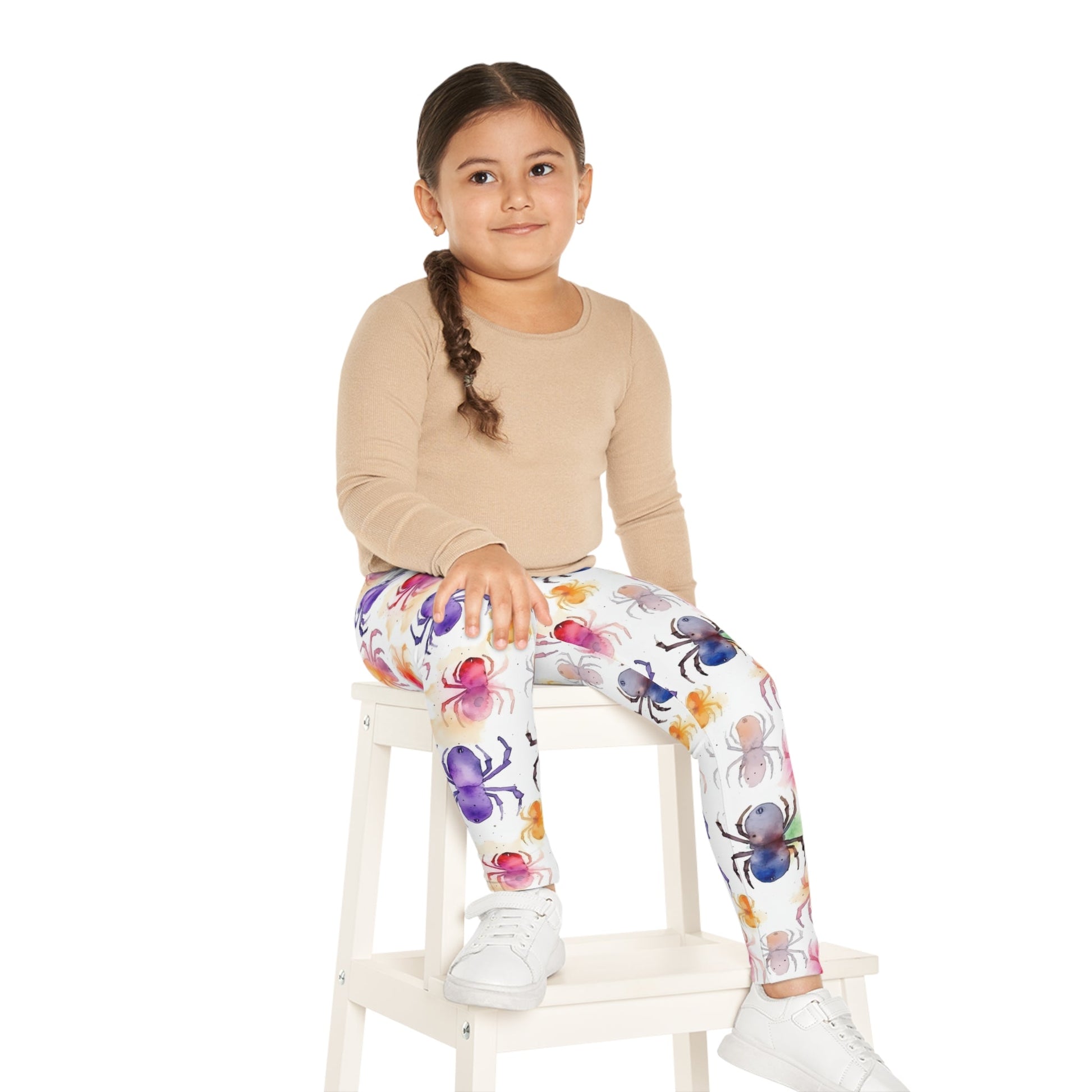 Watercolor Spiders Halloween Kids Leggings (AOP)All Over PrintsVTZdesignsXXSAll Over PrintAOPAOP Clothing