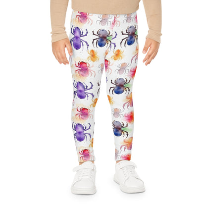 Watercolor Spiders Halloween Kids Leggings (AOP)All Over PrintsVTZdesignsXXSAll Over PrintAOPAOP Clothing