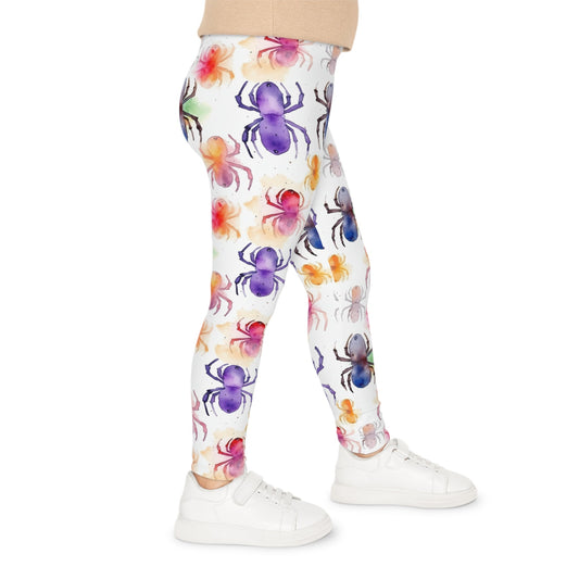 Watercolor Spiders Halloween Kids Leggings (AOP)All Over PrintsVTZdesignsXXSAll Over PrintAOPAOP Clothing