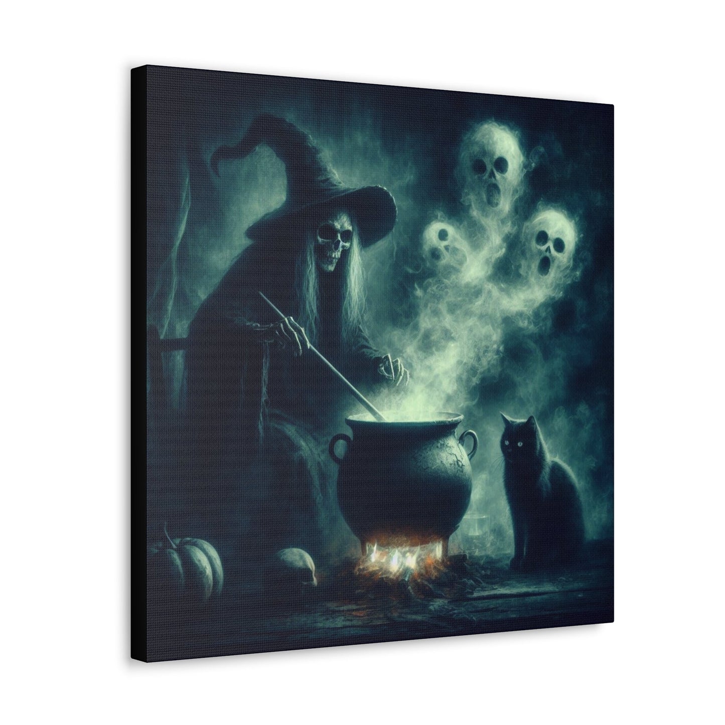 Witch Stirring Cauldron Canvas Gallery WrapCanvasVTZdesigns20″ x 20″1.25"artArt & Wall Decorart print