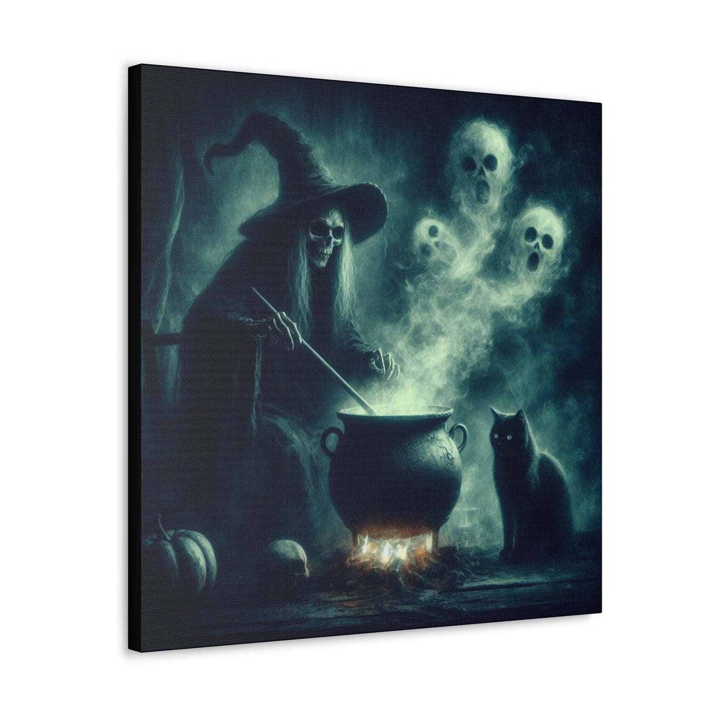 Witch Stirring Cauldron Canvas Gallery WrapCanvasVTZdesigns24″ x 24″1.25"artArt & Wall Decorart print