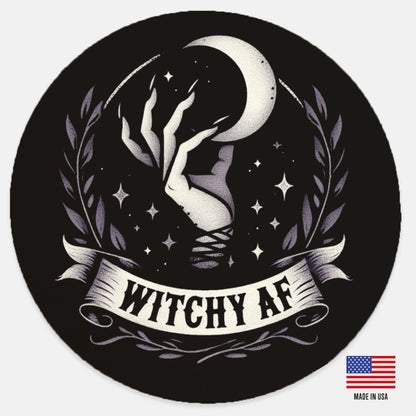 Witchy Af 12" Wood SignWall DecorVTZdesignsArt & Wall Decorgothgothic