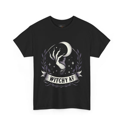 Witchy AF Tee ShirtT - ShirtVTZdesignsBlackSCrew neckDTGgothic