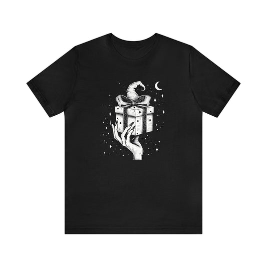 Witchy Gift Short Sleeve Tee ShirtT - ShirtVTZdesignsBlackXSchristmasclothingCotton