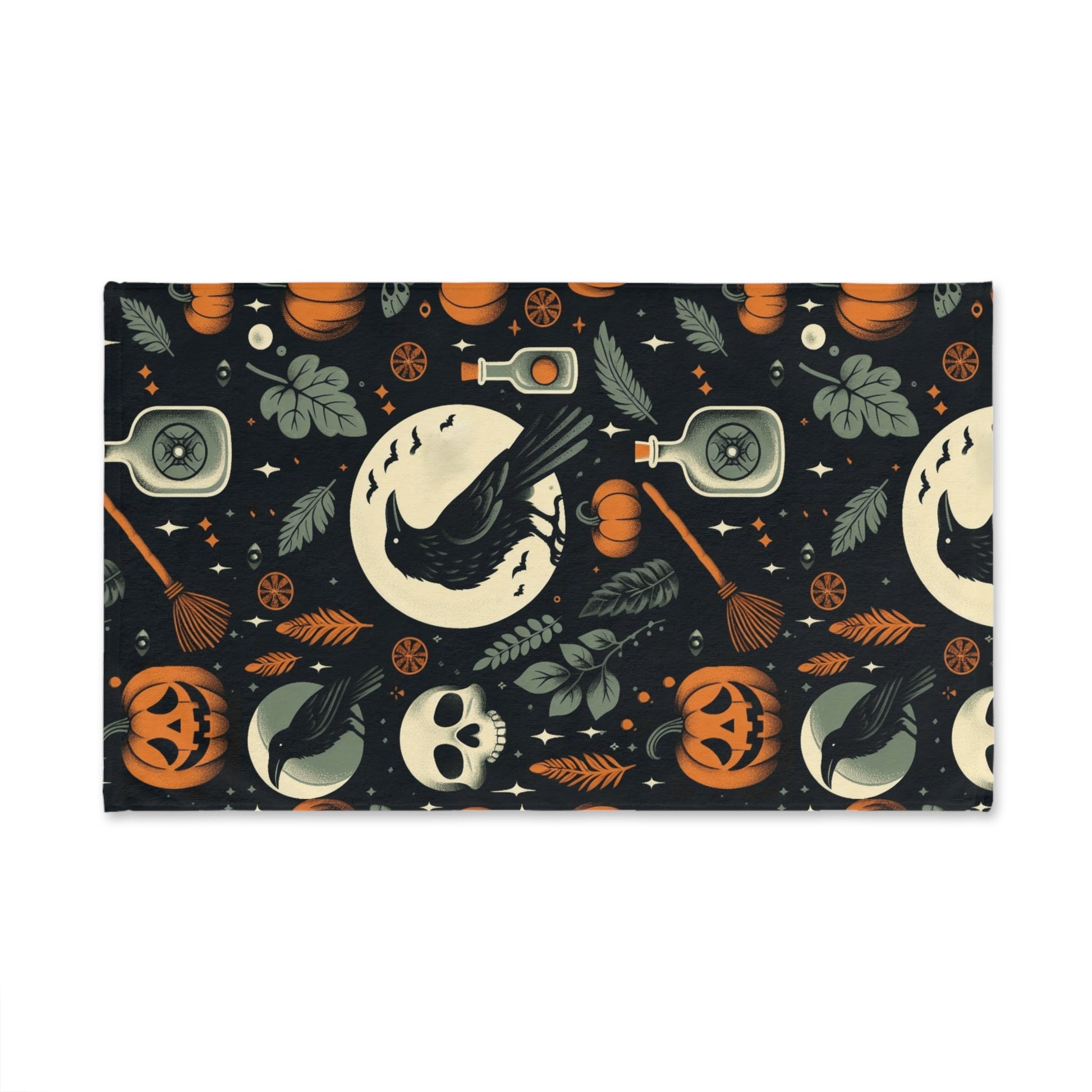 Witchy Print Hand TowelHome DecorVTZdesignsWhite base28" × 16"BathBathroomhalloween