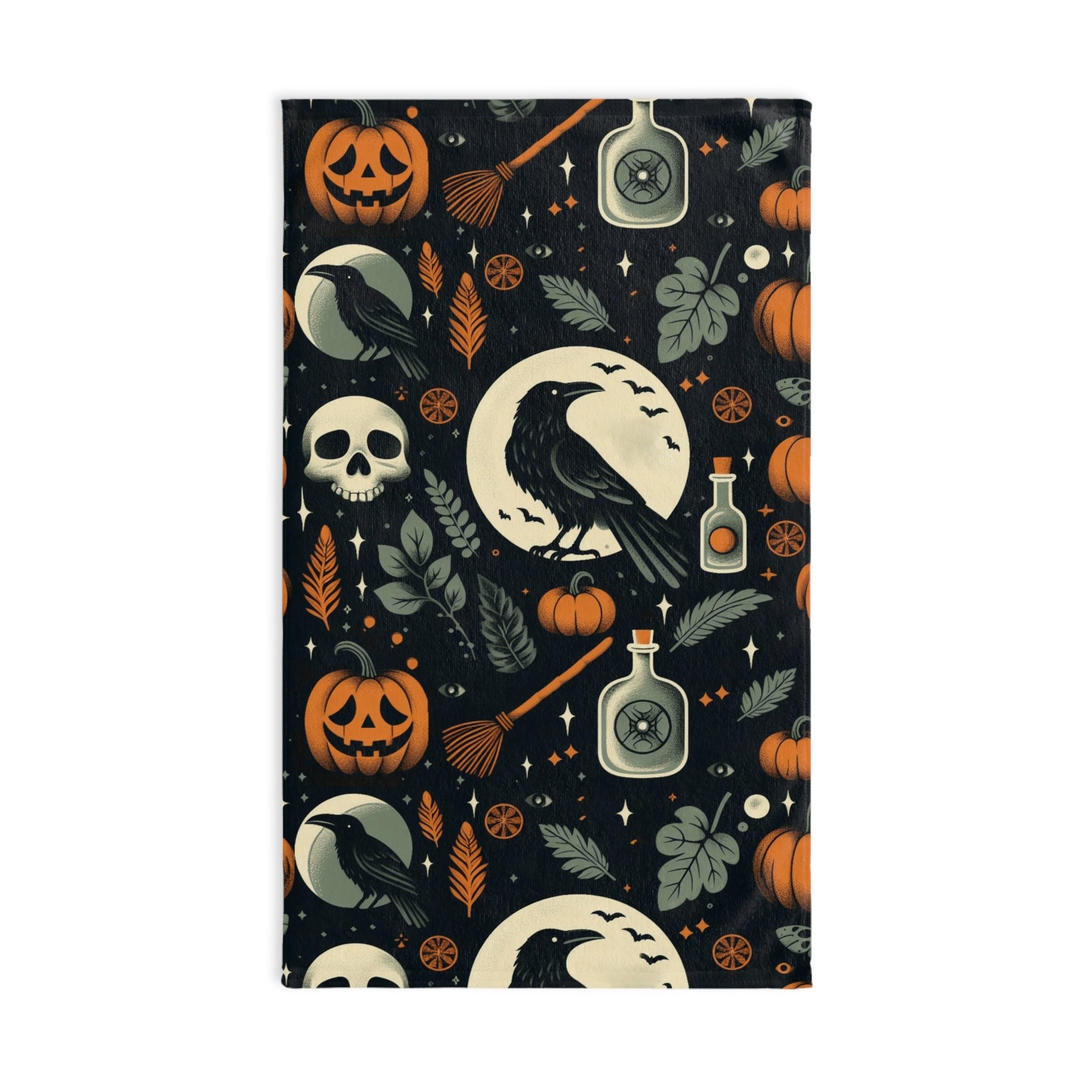 Witchy Print Hand TowelHome DecorVTZdesignsWhite base28" × 16"BathBathroomhalloween