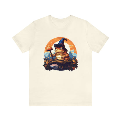 Wizard Toad Short Sleeve Tee ShirtT - ShirtVTZdesignsNaturalXScorecottagecottage core